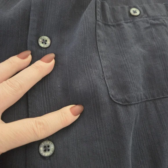 Tori Richard | Silk Lyocell Embroidered Beach Santa Design Button Up Shirt Rare - Picture 12 of 15